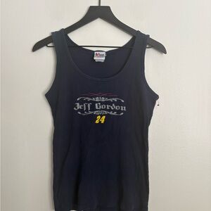 Vintage Chase Authentics Gordon Navy Tank Top NASCAR 24 Racerback Women Large